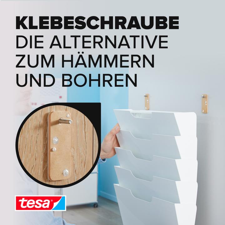 Actual product image tesa Adhesive screw for masonry & stone, square