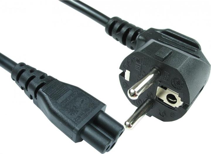 Produktbild Cables Direct 2m Euro C5 F Clov Leaf Blk Pow Cab