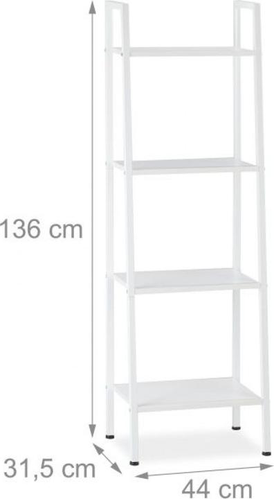 Immagine prodotto Relaxdays Libreria con 4 ripiani (44 x 31,5 x 136 cm)