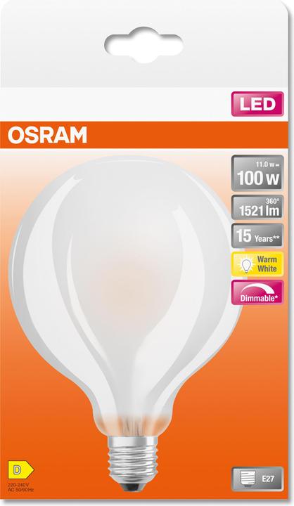 Immagine prodotto Osram Superstar Globe95 (E27, 11 W, 1521 lm, 6 x, E)