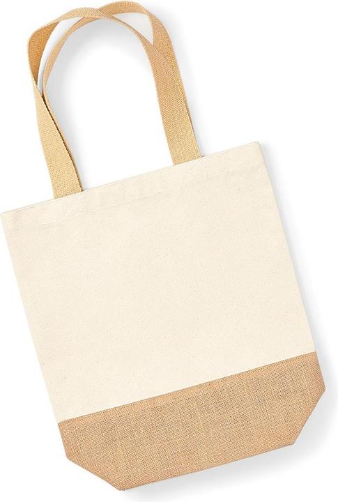 Actual product image Westford Mill Canvas handle bag with jute base (13 l)