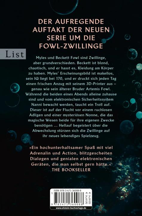 Produktbild Die Fowl-Zwillinge und der geheimnisvolle Jäger (Deutsch, Eoin Colfer, Claudia Feldmann, 2019)