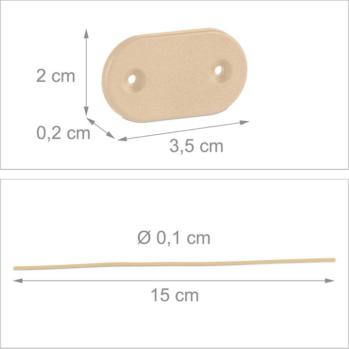 Actual product image Relaxdays 52-pcs. privacy screen attachment (10 cm)