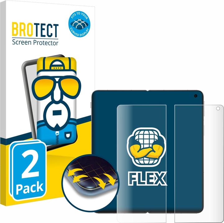 Productafbeelding BROTECT Fullscreen Schutzfolie Displayschutz Folie Klar Transparent (2 Stuk, Oppo Find N)