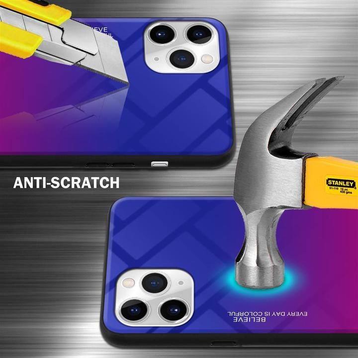 Image du produit Cadorabo Couverture en verre TPU 2 couleurs (Apple iPhone 11 Pro Max)