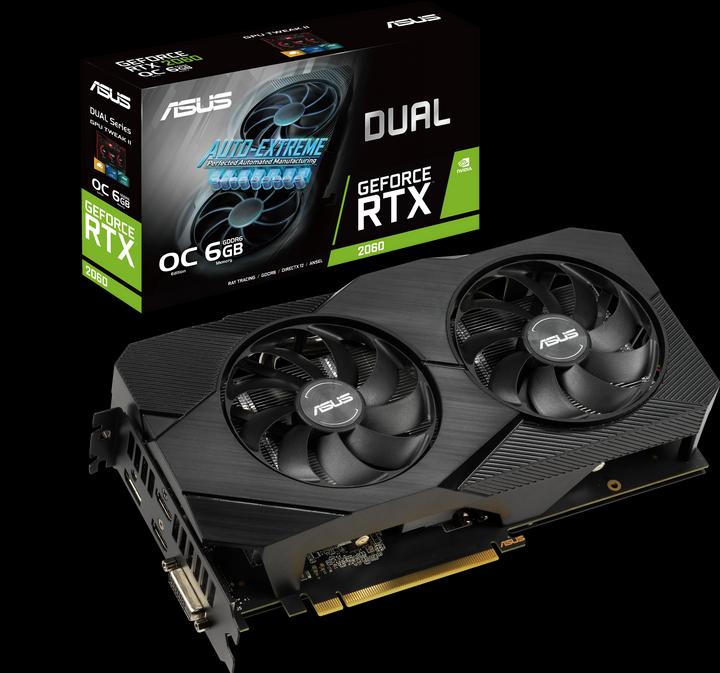 Image du produit ASUS GeForce DUAL RTX 2060 O6G EVO (6 Go)