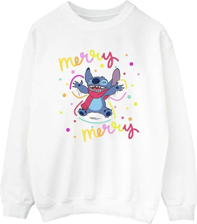 Disney Lilo & Stitch Merry Rainbow Sweatshirt (XL)