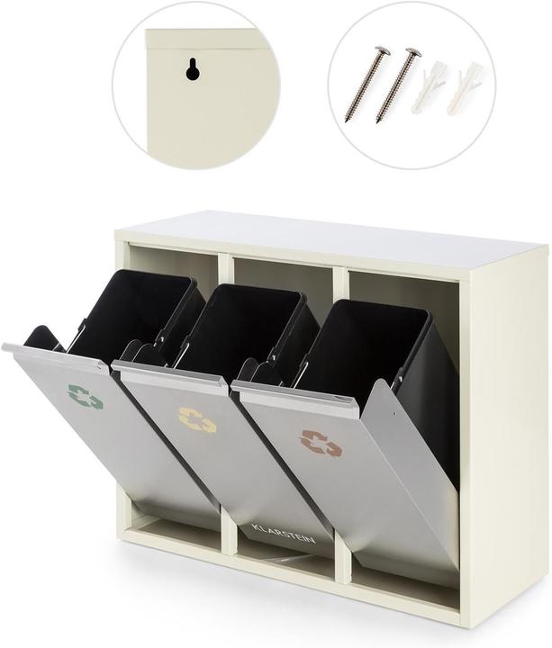 Klarstein Mülltrennsystem - Ordnungshüter 3 (45 l)