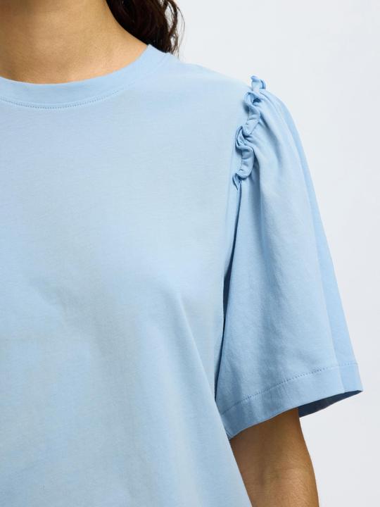 Actual product image Selected Femme Slfpenelope 2/4 Ruffle Tee Noos (S)
