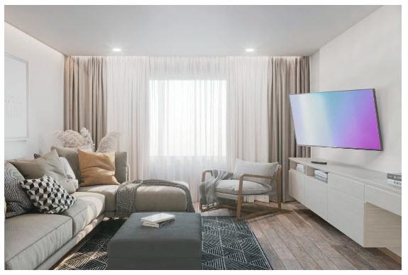 Image du produit Hama Support TV mural, inclinable, pivotant, extra-plat, 165 cm (65") jusqu'à 30 kg (Mur, 65", 30 kg)