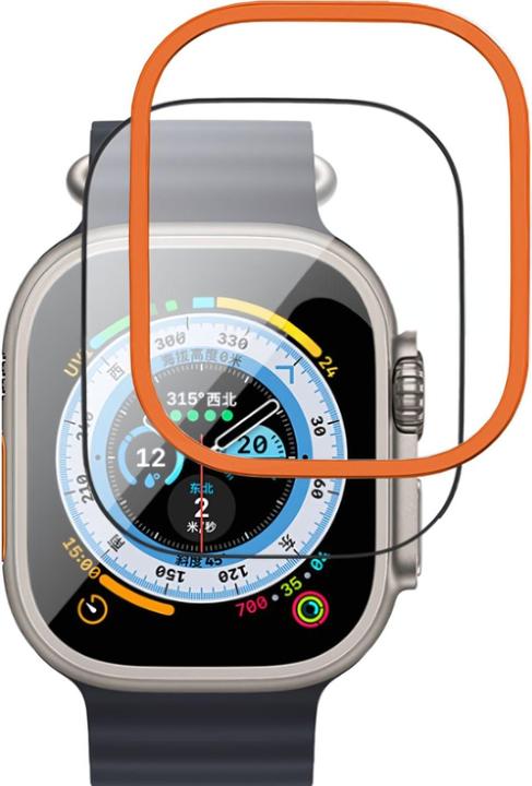 Immagine prodotto Hermex Apple Watch Ultra 2 49mm vetro protettivo dello schermo con cornice in acciaio inossidabile