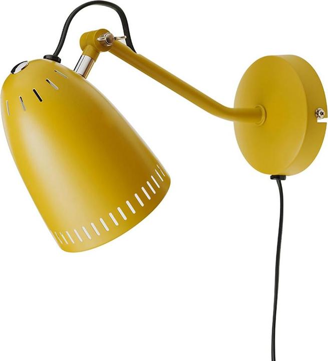Produktbild Superliving Wandlampe Metall "Dynamo" matt senfgelb (E14)