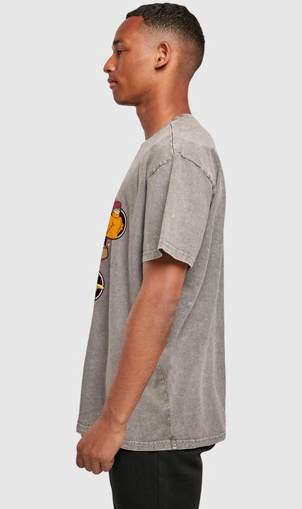 Actual product image Absolute Cult Scooby - Natural Characters Acid Washed Oversized Tee - 114391 (L)