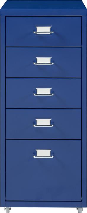 Immagine prodotto En.Casa Piedistallo mobile Kökar con 5 cassetti 69x28x41 cm Blu (69 x 28 x 41 cm)
