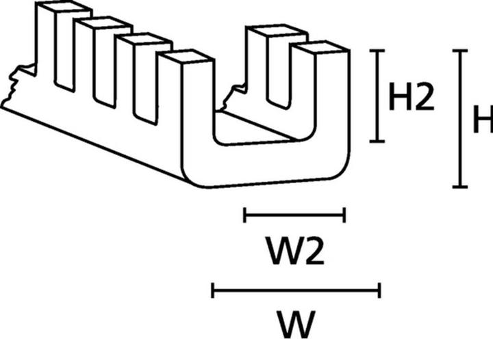 Produktbild HellermannTyton Kantenschutz Polyethylen Natur (2500 cm)