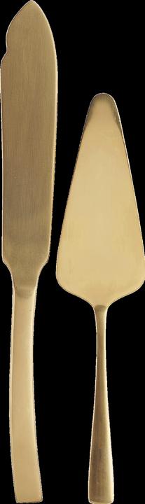 Produktbild House Doctor Kuchen-Set, Golden (Tortenheber, Tortenmesser)