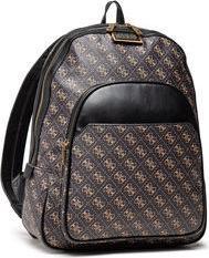 Actual product image Guess Vezzola, Synthetic Leather, Textile Backpack, Black, 4G Embossed, HM