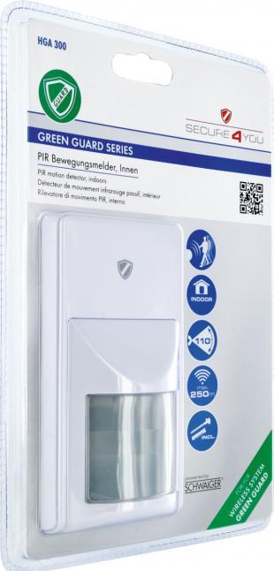 Produktbild Schwaiger HGA300 532 Bewegungsmelder Passiver Infrarot-Sensor (PIR) Kabellos Wand (250 m)