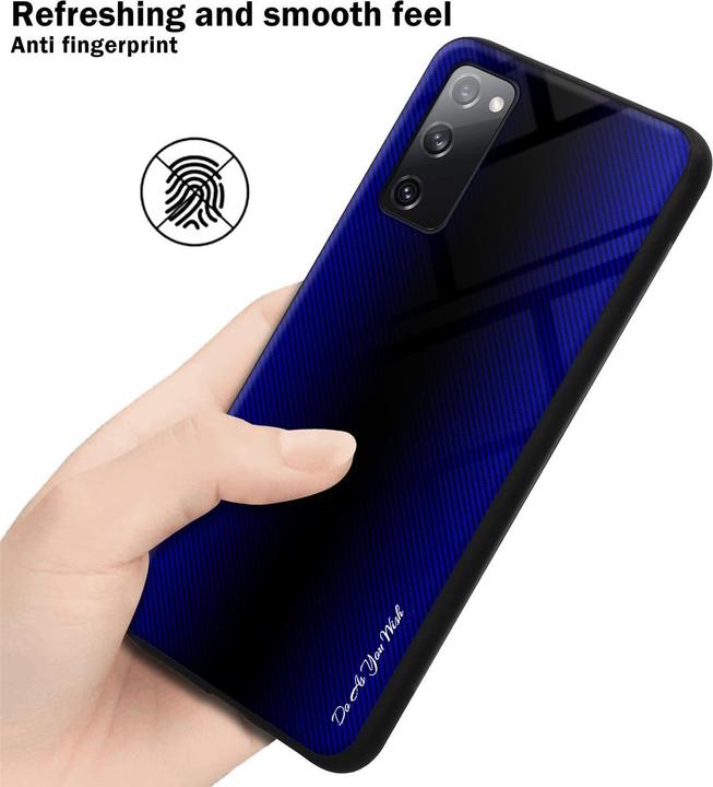 Produktbild Cadorabo TPU Hülle für Samsung Galaxy S20 FE mit gestreiftem Glas (Samsung Galaxy S20 FE)