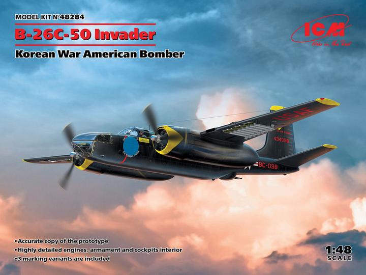 Image du produit ICM B-26-50 Invader, bombardier américain de la guerre de Corée
