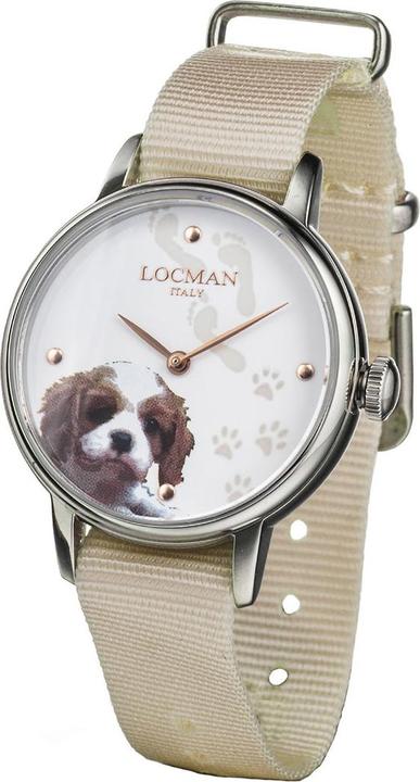 Produktbild Locman Italy Damenuhr 1960 Fantasy Dog Ref. F253A08S-00WHCA1NJ (Analoguhr, 32 mm)