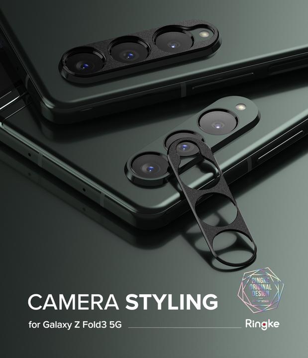 Produktbild Ringke Galaxy Z Fold 3 Camera Styling camera island protector Black (1 Stück, Samsung Galaxy Z Fold3)