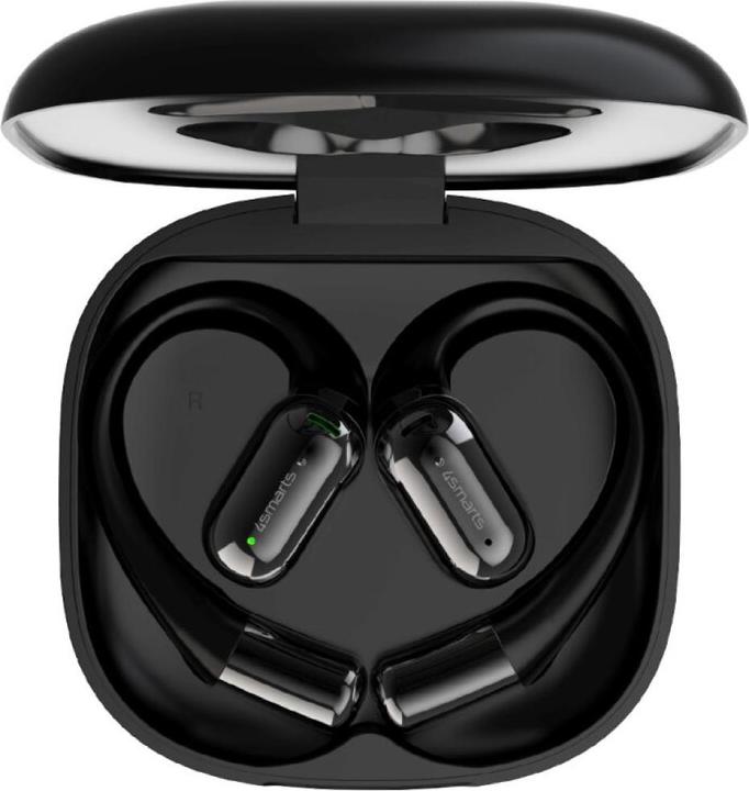 Produktbild 4smarts Open-Ear Bluetooth Kopfhörer SkyBuds AI Screen, Schwarz (28 h, Kabellos)