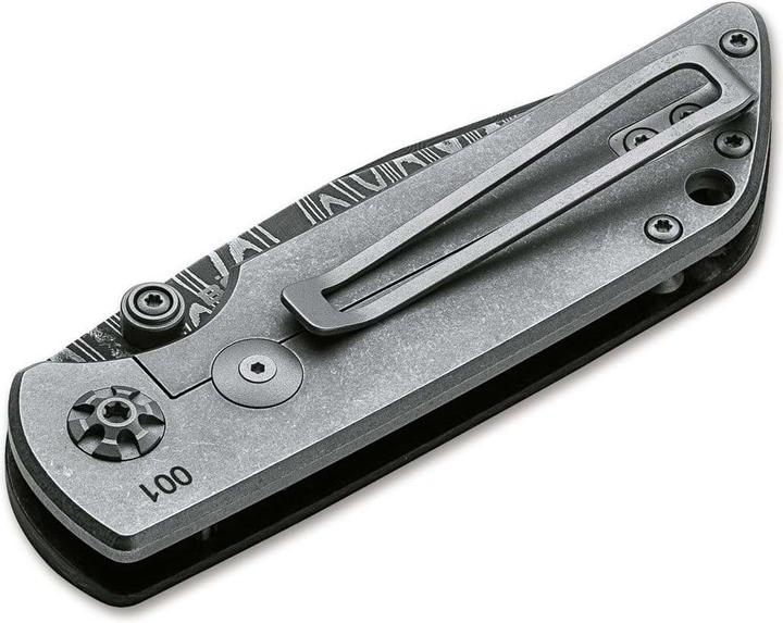 Actual product image Böker M4 Sherman Damascus (7.70 cm)