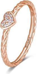 Rosato - Romantic bronze ring with zircons Allegra RZA018 - Circuit: 58 mm (58)