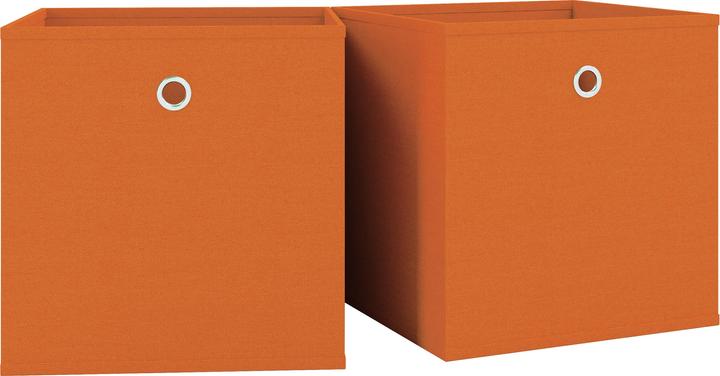 Actual product image VCM Set of 2 fabric folding box folding boxas (27 x 27 x 28 cm)