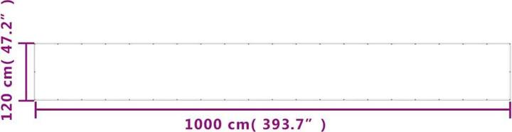Produktbild VidaXL Balkon-Sichtschutz 100 % Polyester-Oxford (100 cm)