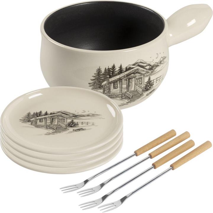 Kuhn Rikon Fondueset Chalet 9-teilig (Käsefondue)