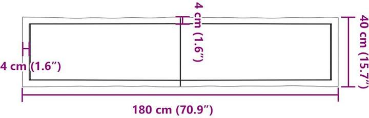 Image du produit VidaXL Aneta (180 x 40 x 6 cm)
