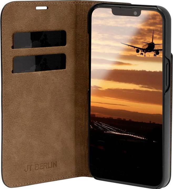 Produktbild JT Berlin iPhone 13 - Tegel Flip Case schwarz (Apple iPhone 13)
