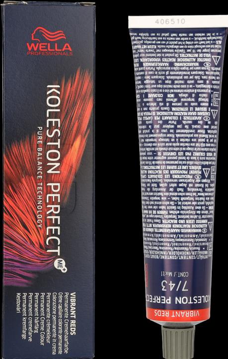 Actual product image Wella Koleston Perfect Me+ (7/43 medium blonde red-gold)
