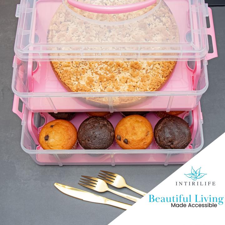Produktbild Intirilife Kuchen Cupcake Transportbox