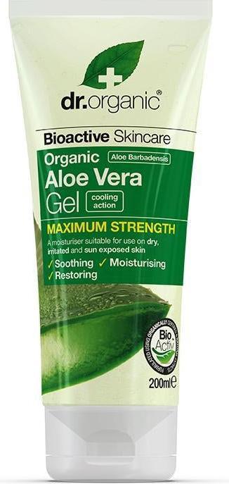 Actual product image Dr. Organic Dr Organic Aloe Vera Gel Maximum Strength 200ml (200 ml)