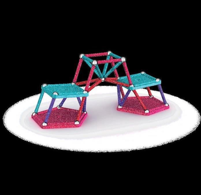 Productafbeelding Geomag Panelen GROENE lijn GLITTER