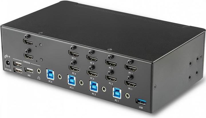 Actual product image StarTech KVM Switch HDMI 4 Port - 4K 30 Hz - KVM Extender for HDMI - KVM HDMI Switcher