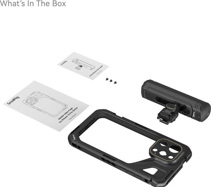 Image du produit SmallRig Kit vidéo mobile (portable unique) pour iPhone 15 Pro Max 4393