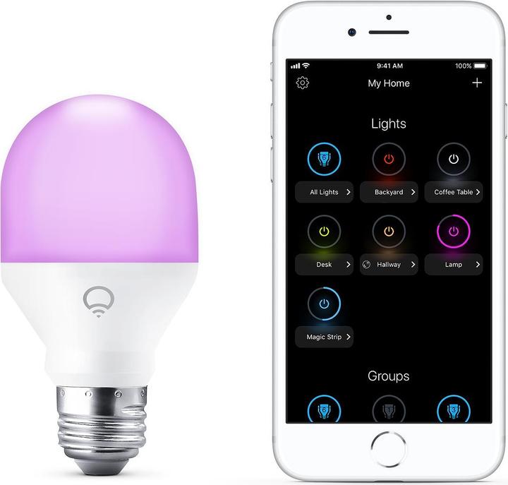 Produktbild Lifx Mini Color & White (E27, 9 W, 800 lm, 1 x, E)