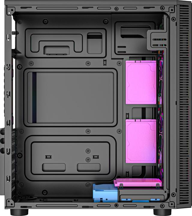 Actual product image Gembird Gaming ARGB case Fornax 500 bl (uATX, ATX, Mini-ITX, mATX)