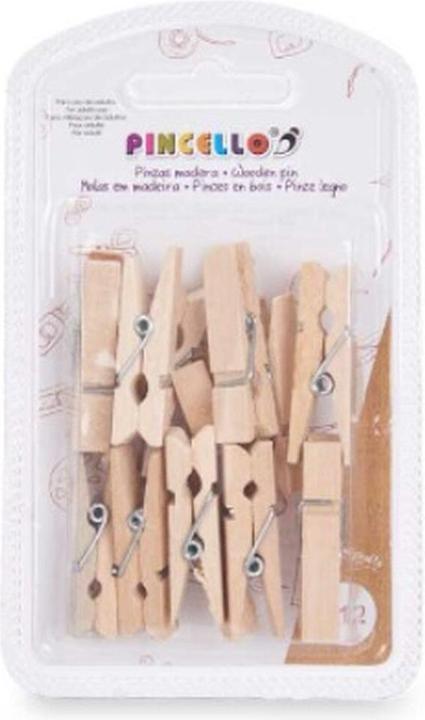 Image du produit Pincello Agrafes Moyennes Marron Bois (24 pièces) (24 x)