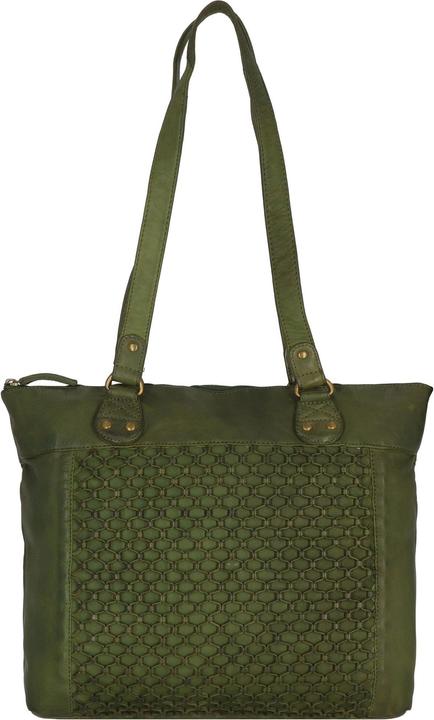 Greenland Nature Femi & Nine Schultertasche Leder 35 cm