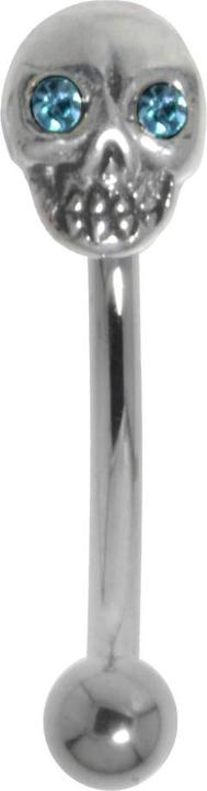 Bijouteria Augenbrauenpiercing (Chirurgenstahl 316L, Kristall, Silber 925)