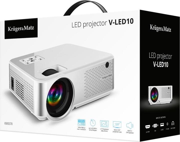 Actual product image Krüger&Matz V-LED20 (Full HD+, 5000 lm, 1.4:1)