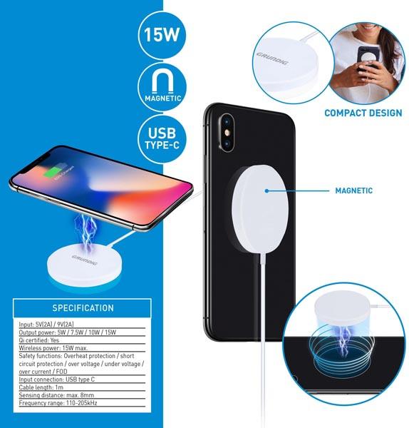 Produktbild Grundig Wireless charger magnetic 15W (15 W)