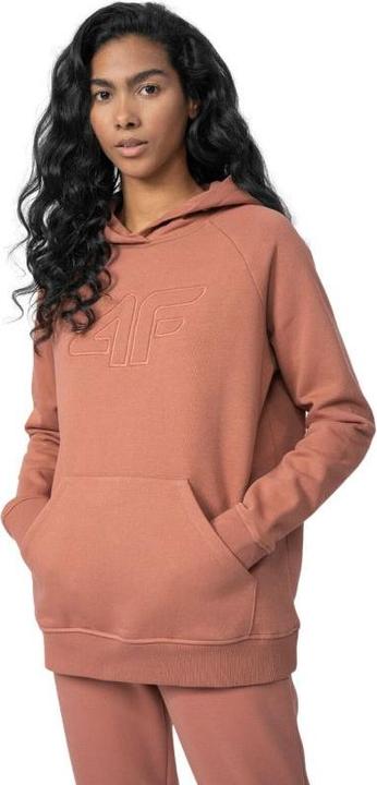 4F Damen Sweatshirt Lachs 4FSS23TSWSF535 64S (XS) (XS)