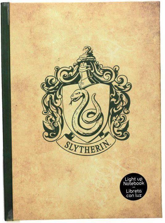 Actual product image SD Toys Carnet Lumineux Hp - Serpentard (A5)