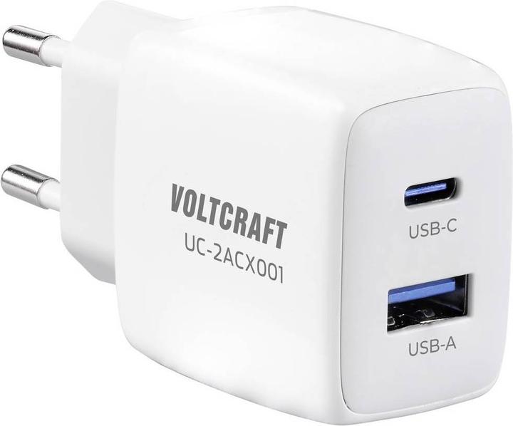 Voltcraft VC-13082880 USB-Ladegerät Innenbereich Ausgangsstrom (max.) 2.08 A 2 (25 W)